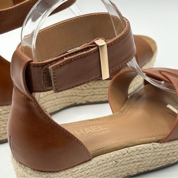 Michael By Michael Shannon Sylvie Ankle Strap Peep Toe Sandal Brown Size 6 - Picture 5 of 9